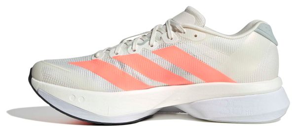 Chaussures Running adidas Adizero Boston 13 Blanc/Orange Homme