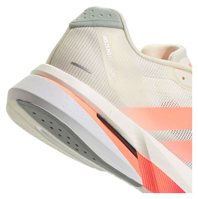 Chaussures Running adidas Adizero Boston 13 Blanc/Orange Homme