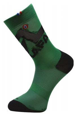 Rafal Big Logo Pair of Socks Green Black