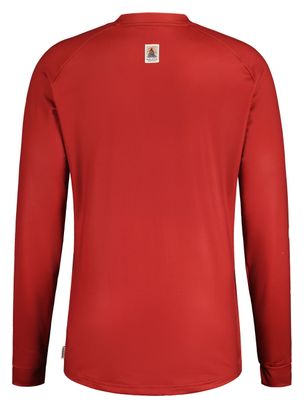 Maillot Manches Longues Maloja GaderM. deep sunset Rouge 