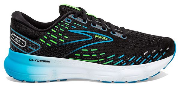 Brooks Glycerin 20 Running Shoes Black Blue Men's