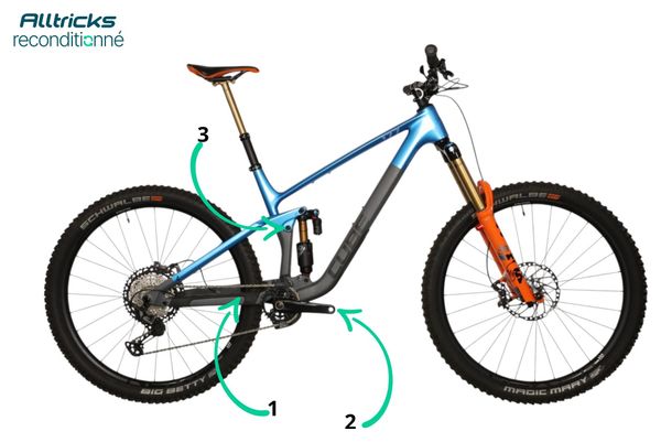 Cube Stereo ONE77 C:68X SLX 29 Full-Suspension Mountain Bike with Shimano XT 12-Speed Drivetrain, Size XL (184/195 cm) - Refurbished Product