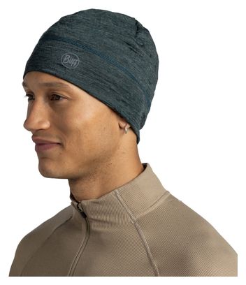 Bonnet Buff Merino Lightweight Multistripes Forest