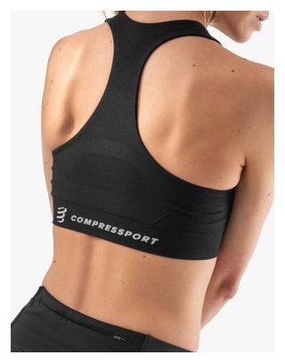 Reggiseno sportivo Compressport FeelFree Seamless Black