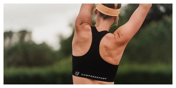 Reggiseno sportivo Compressport FeelFree Seamless Black