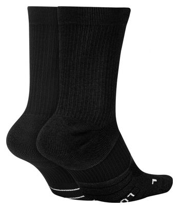 Sokken (x2) Nike Multiplier Zwart Unisex