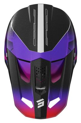 Casco integral Shot Speed Olymp violeta brillante para niños