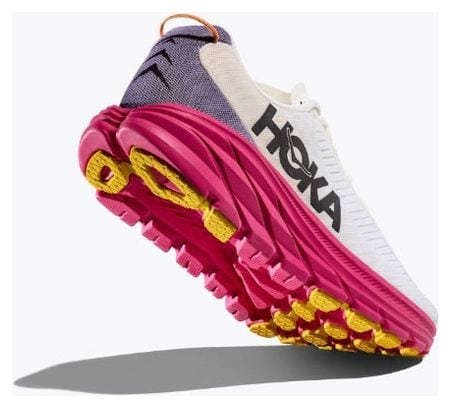 Hoka Rincon 3 Zapatillas Running Mujer Blanco Rosa