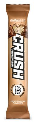 Boîte Crush Bar (12x64g) - Biotech Usa - Cookies Et Cream -  Barres Protéinées