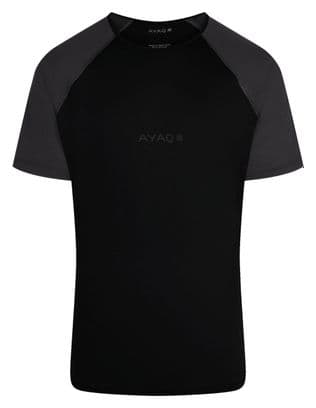 Maillot de manga corta AYAQ Biafo Merinos Negro