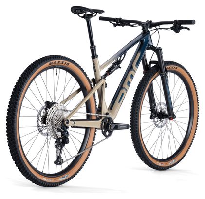 BMC Fourstroke LT Dos MTB con suspensión total Shimano SLX 12S 29'' Azul petróleo oscuro brillante Beige arena 2024