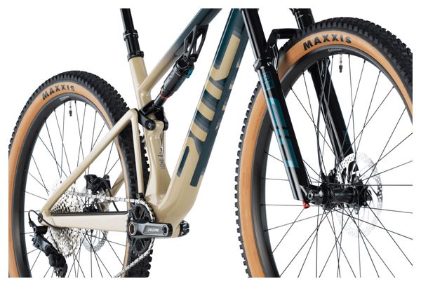 VTT Tout-Suspendu BMC Fourstroke LT Two Shimano SLX 12V 29'' Bleu Dark Petrol Beige Sand 2024