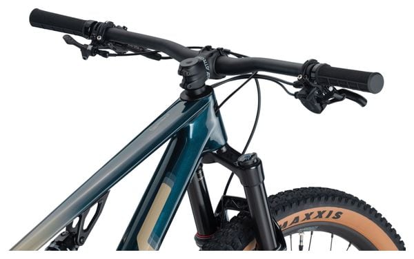 BMC Fourstroke LT Dos MTB con suspensión total Shimano SLX 12S 29'' Azul petróleo oscuro brillante Beige arena 2024