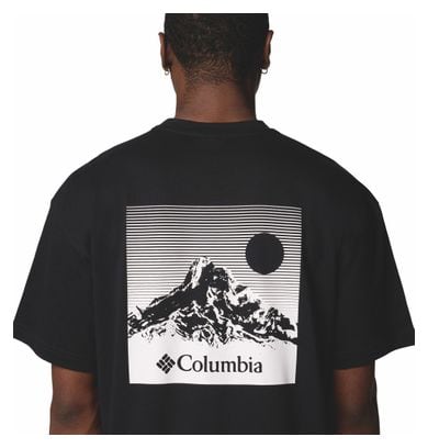 Columbia Zwart Butte Grafisch T-shirt Zwart Heren