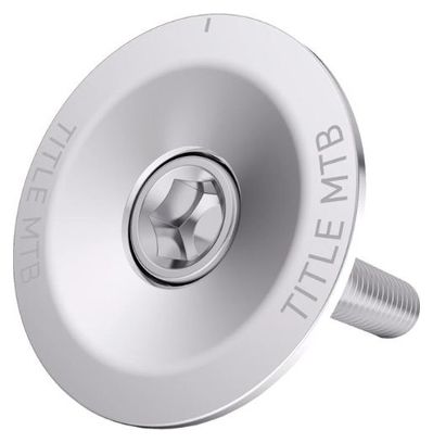 Handlebar Cap with Title 1 1/8″ Silver Clamp Star