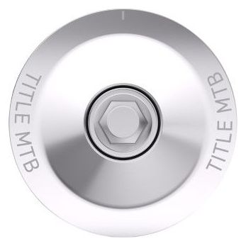 Handlebar Cap with Title 1 1/8″ Silver Clamp Star