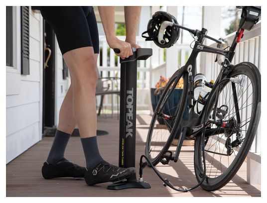 Topeak Joe Blow Twin Turbo (Max 200 psi / 14 bar) Standpumpe Schwarz