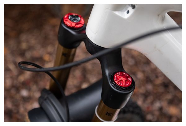 Coprivalvola aria OAK Forkcap per forcelle Fox/Rockshox Rosso