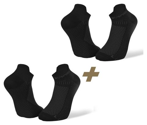 Par de calcetines BV Sport Light 3D Ultra Short X2 Negro