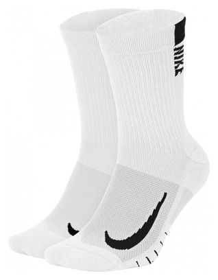 Socks (x2) Nike Multiplier White Unisex