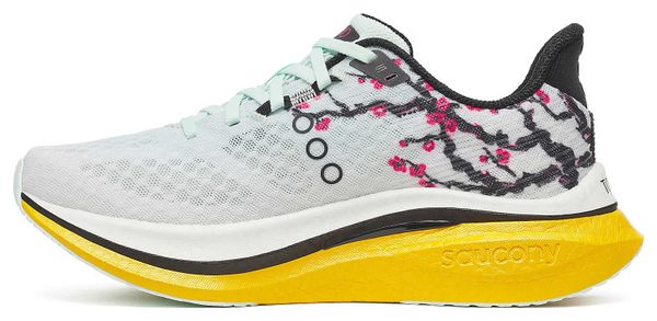 Chaussures Running Saucony Endorphin Speed 5 Tokyo Blanc/Jaune Femme
