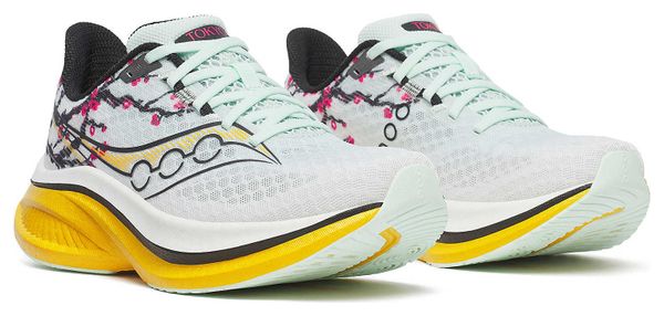 Chaussures Running Saucony Endorphin Speed 5 Tokyo Blanc/Jaune Femme