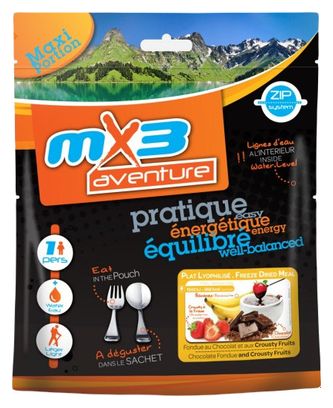 MX3 Freeze-Dried Meal Chocolate fondue with crousty fruits 190g