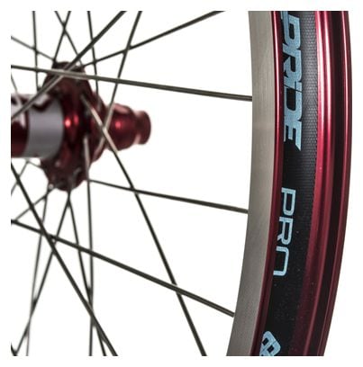 PRIDE RACING RIVAL PRO SX 20'' Wheelset Red