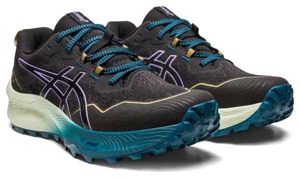 Chaussures de Trail Running Asics Gel Trabuco 11 Noir Violet Bleu Femme