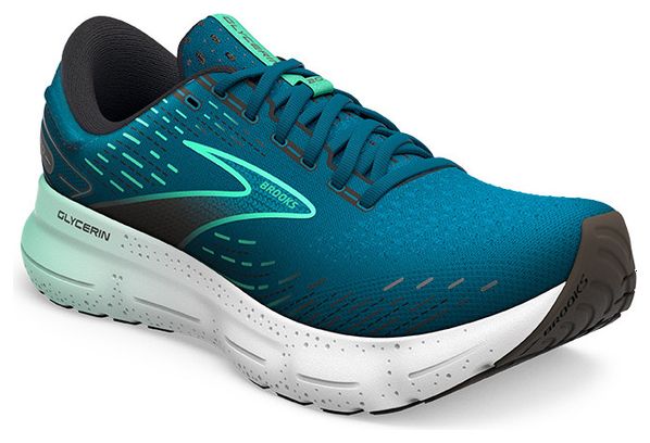 Chaussures Running Brooks Glycerin 20 Bleu Vert Homme