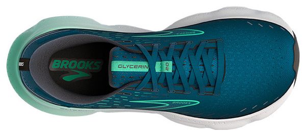 Chaussures Running Brooks Glycerin 20 Bleu Vert Homme