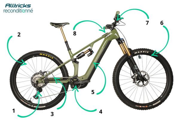 Cube Stereo Hybrid ONE55 C:68X TM 750 29" Full-Suspension Electric Mountain  Bike with Shimano XT M8100, 12V, 2024 Model / 174187 cm  Refurbished |  Alltricks.com