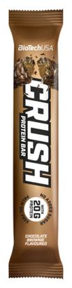 Boîte Crush Bar (12x64g) - Biotech Usa - Brownie -  Barres Protéinées