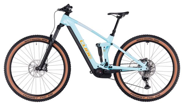 Cube Stereo Hybrid 140 HPC Race 750 Electric Full Suspension MTB Shimano Deore XT 12S 750 Wh 29'' Dazzle Blue 2024