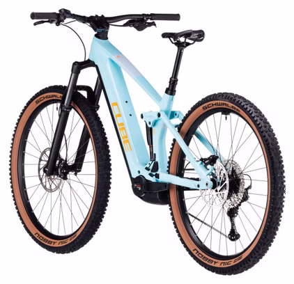 Cube Stereo Hybrid 140 HPC Race 750 Electric Full Suspension MTB Shimano Deore XT 12S 750 Wh 29'' Dazzle Blue 2024