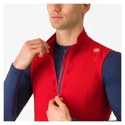 Castelli Espresso Windproof Vest Red