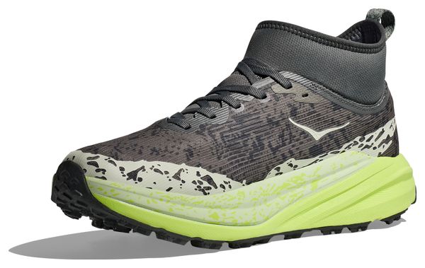 Hoka Speedgoat 6 Mid GTX Grijs/Groen Heren Trailschoenen