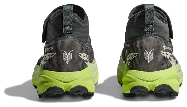 Hoka Speedgoat 6 Mid GTX Grijs/Groen Heren Trailschoenen