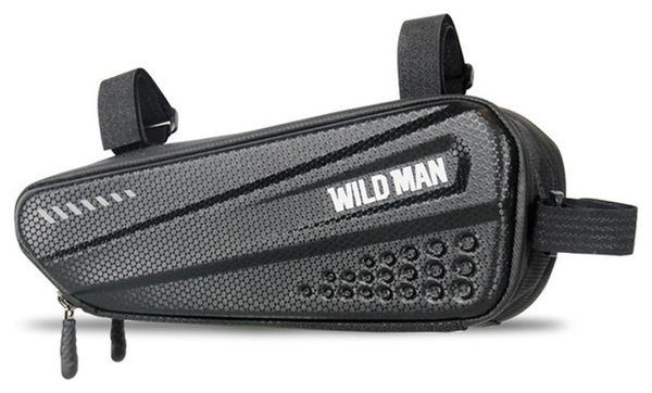 Borsa triangolare nera da telaio bici da 1,2 L WILD MAN
