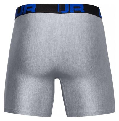Under Armour Tech Boxerjocks 15cm (Set van 2) Blauw Grijs Heren
