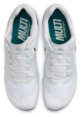 Nike Zoom Rival Wit/Groen Heren Track &amp; Field Schoenen