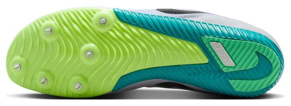 Zapatillas de atletismo Nike Zoom Rival blancas/verdes, hombre