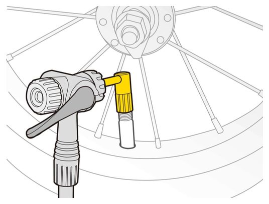 Topeak Pressure-Rite Valve Adapter (Schrader Valve Adapter)