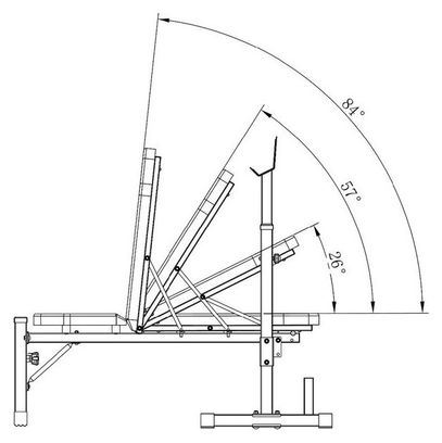 Banc de Musculation Marcy MWB-5511 - Compact et pliable