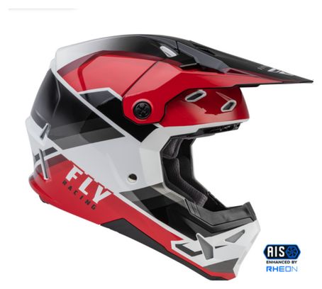 Casque Intégral Fly Racing Formula CP Rush Noir / Rouge / Blanc 
