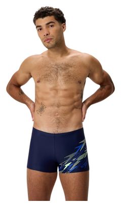 Boxer de baño Medley Logo para hombre azul 
