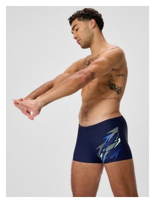 Boxer de baño Medley Logo para hombre azul 
