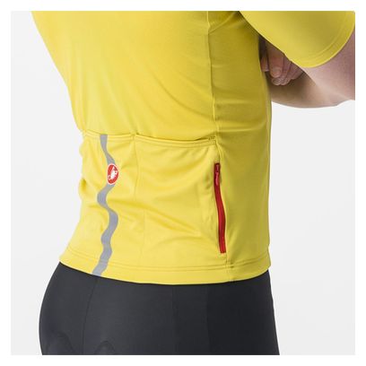 Castelli Classifica Short Sleeve Jersey Yellow