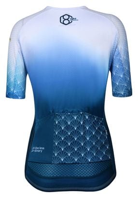 Maillot a vélo au manches courtes pour femmes blue 8andCounting