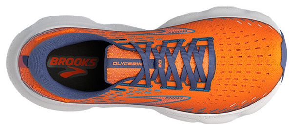 Chaussures Running Brooks Glycerin 20 Orange Bleu Homme